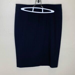 Armani‎ Collezioni Black Virgin Wool Pencil Skirt